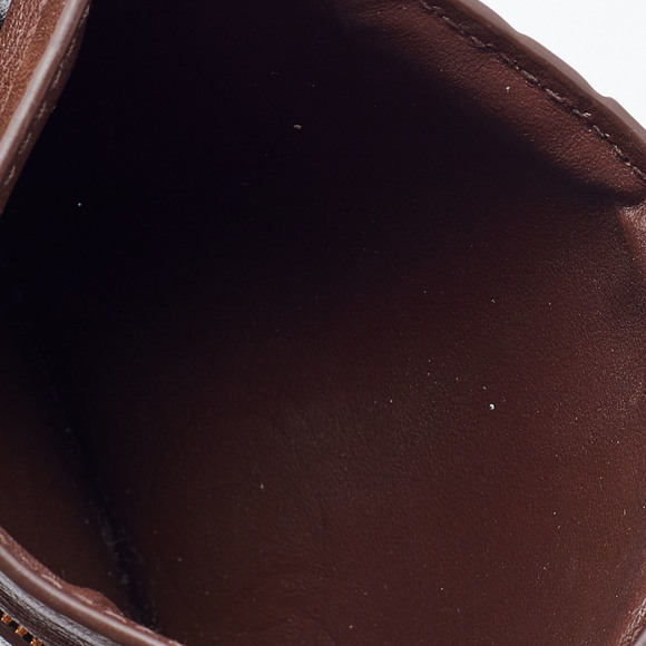 BOTTEGA VENETA Brown Intrecciato Leather Zip Card Holder - Picture 2 of 8